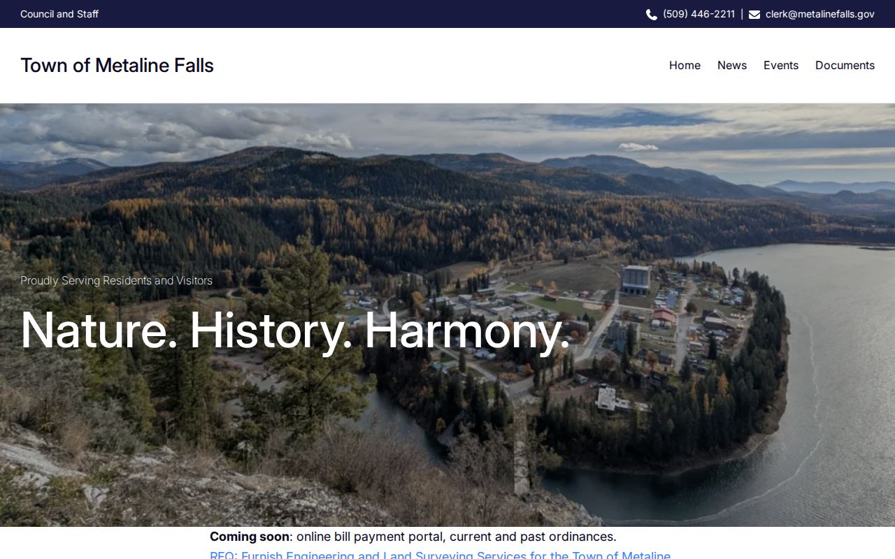 Metaline Falls court records Town Hall contact